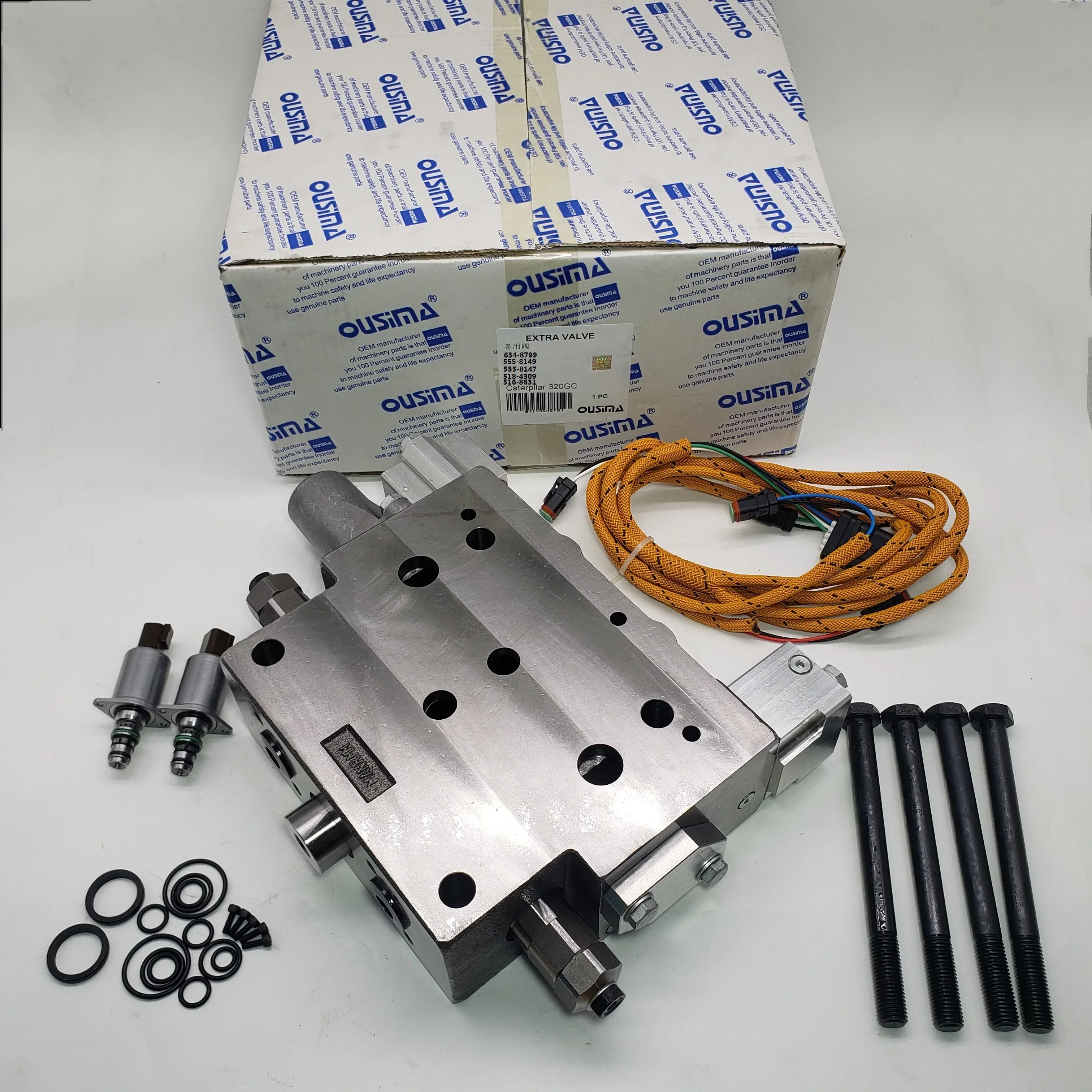 OUSIMA Excavator Solenoid Valve Group 634-8799 555-8149 555-8147 518-4309 516-8631 for CAT 320GC