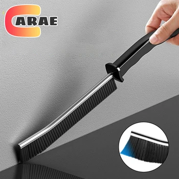 Spazzola per la pulizia delle fessure con setole dure per angoli con giunture fini Strumenti per la pulizia delle finestre con scanalature Cucina Bagno Spazzola per giunti per piastrelle domestiche 1