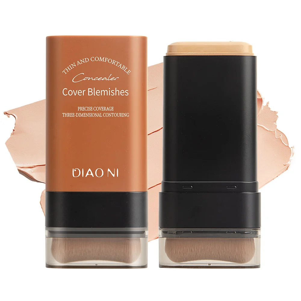 Eraser Foundation Stick,Velvet Moist Light Concealer Liquid Foundation Long-lasting Flawless Makeup Face Beauty Makeup Cosmetics 5