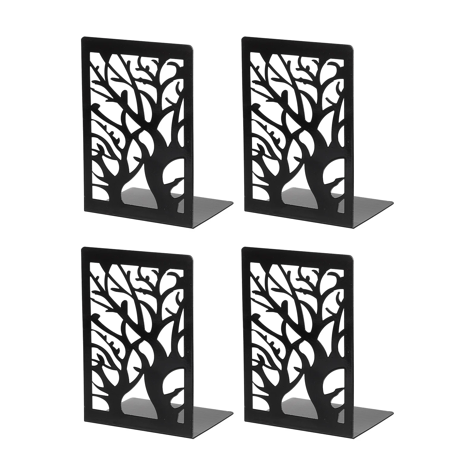 2Set L-Shaped Bookend Metal Book End Organizer for Shelves Desktop Decorative Storage Rack Bookend Book Holder School Stationery