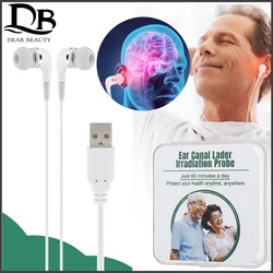 Ear Massage Canal Laser Physiotherapy Line 650nm Wavelength Phototherapy Portable Reduce High Blood Fat Inflammation