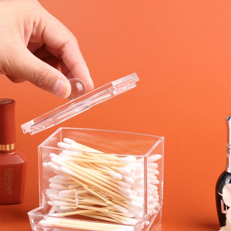 Acrylic Cotton Swabs Storage Holder Box Portable Transparent Makeup Cotton Pad Conbo 31 Acrylic Cotton Swabs Storage Holder Box Portable Transparent Makeup Cotton Pad Conbo