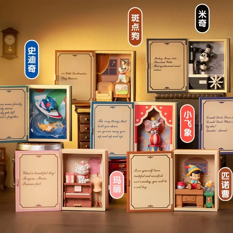 Autentico Disney Mall Classic Fairy Tale Series Blind Box Stitching Doll Toy Trendy Gift Doll Surprise Doll Regalo Di Natale