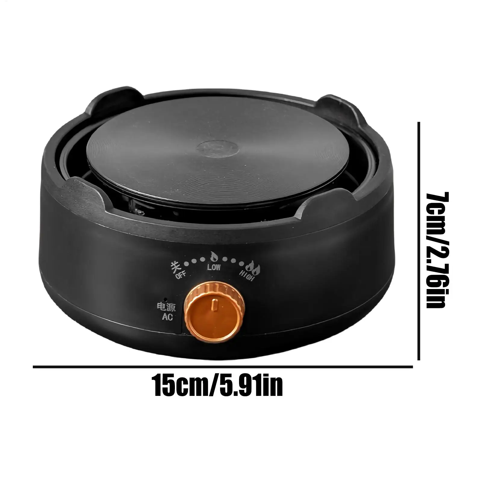 Small Hot Plate Single Electric Burner Coffee Heater With Adjustable Control Tea Kettle Warmer For Outdoor Hotel Camping Party