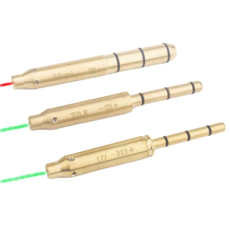 Laser Bore Sight Hunting .22LR Long Rifle for 9mm.38spl/.177/.223Rem/10mm 40S&W Cal Glock 43 17 19 AK47 74
