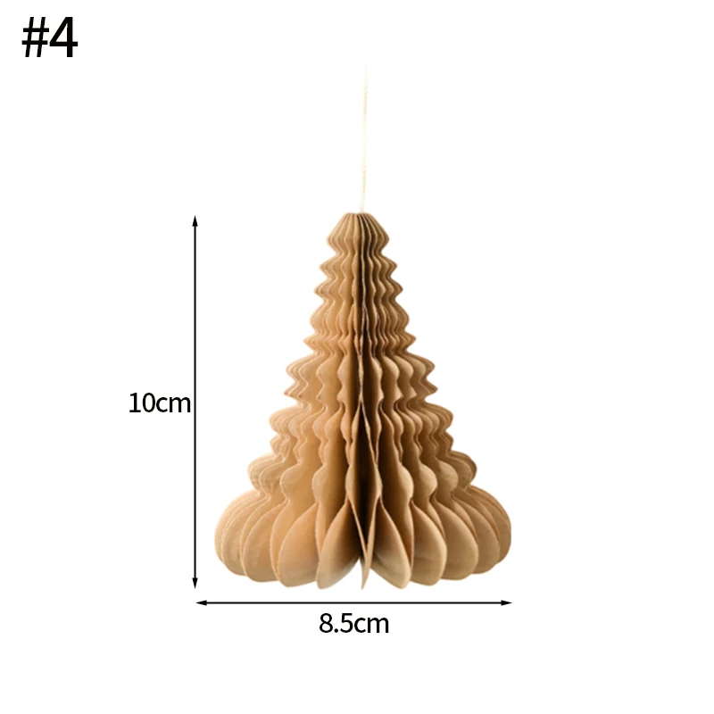 Bolas de nido de abeja para Navidad, colgantes de bolas de papel para árbol de Navidad, adornos para decorar el ambiente, suministros y accesorios
