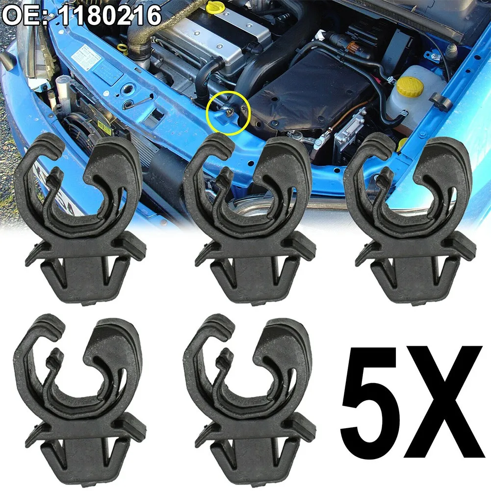 

5pcs Hood Bonnet Rod Clip Clamp Holder For Opel Astra G Zafira A Ampera Plastic Black R For Vauxhall Clips