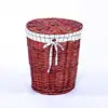 Rattan Laundry Basket Basket For Laundry Storage Basket With Cover Household Woven Laundry Basket 6