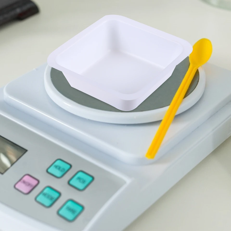 Tehaux Kitchen Weighing Pan Weigh Boats Large Weigh Boats Plastic Scale Trays Weighing Lab Dish %ec%9b%83x I.1160207660