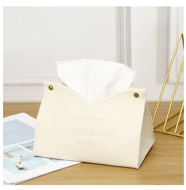 2026 Premium neue Luxus-Taschentuchbox aus Leder – elegantes kreatives Design für Hotelzimmer, Wohnzimmer und Heimdekoration – Detail 17