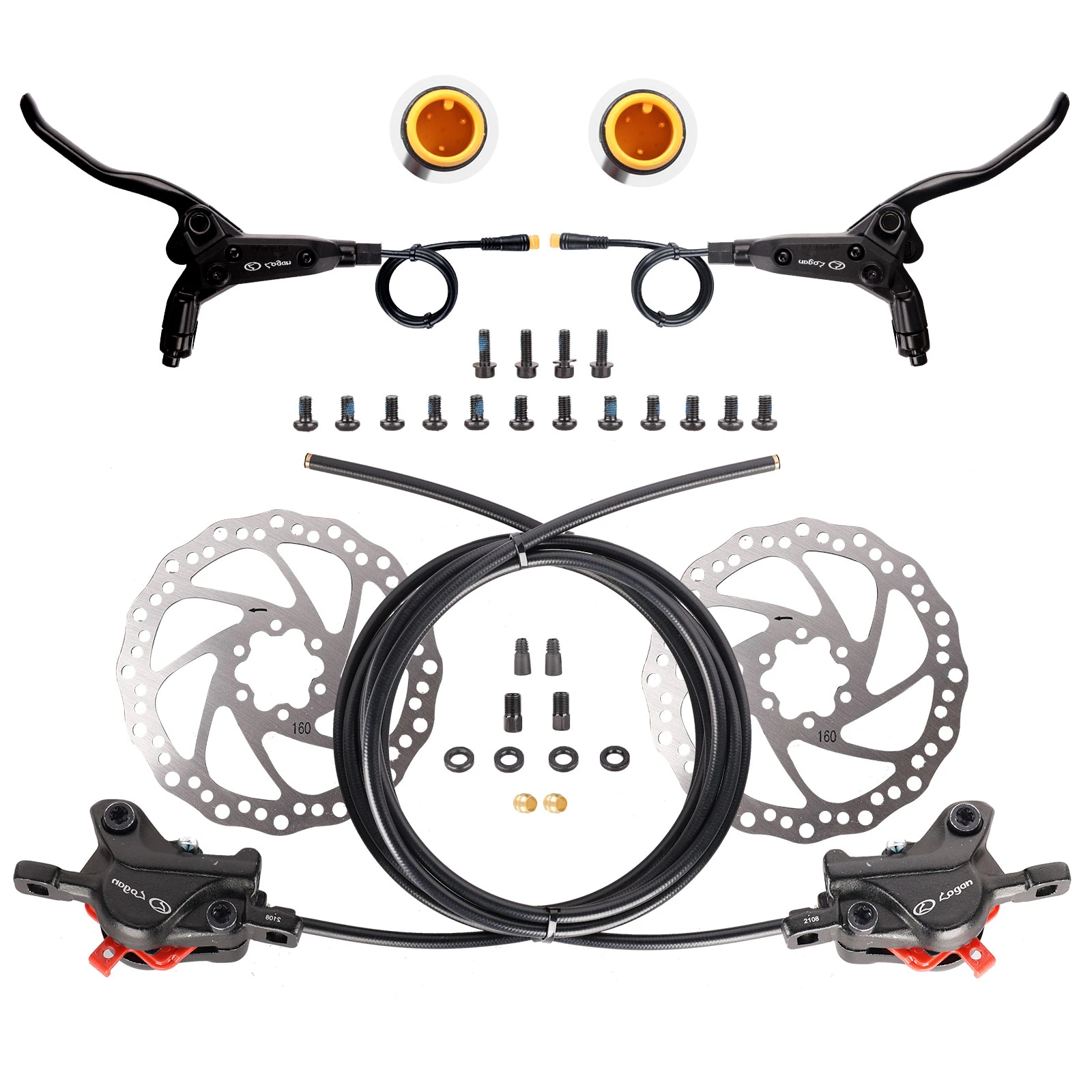 EBike MTB Hydraulic Brake Kit Mountain Electric Bike 160mm Hydraulic