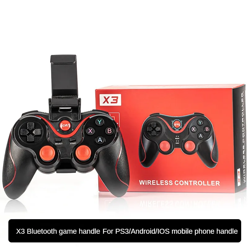 

X3 Wireless Bluetooth 2.4G Game Controller Directly Connected For Android IOS System PC Console For PS3 Game Controller