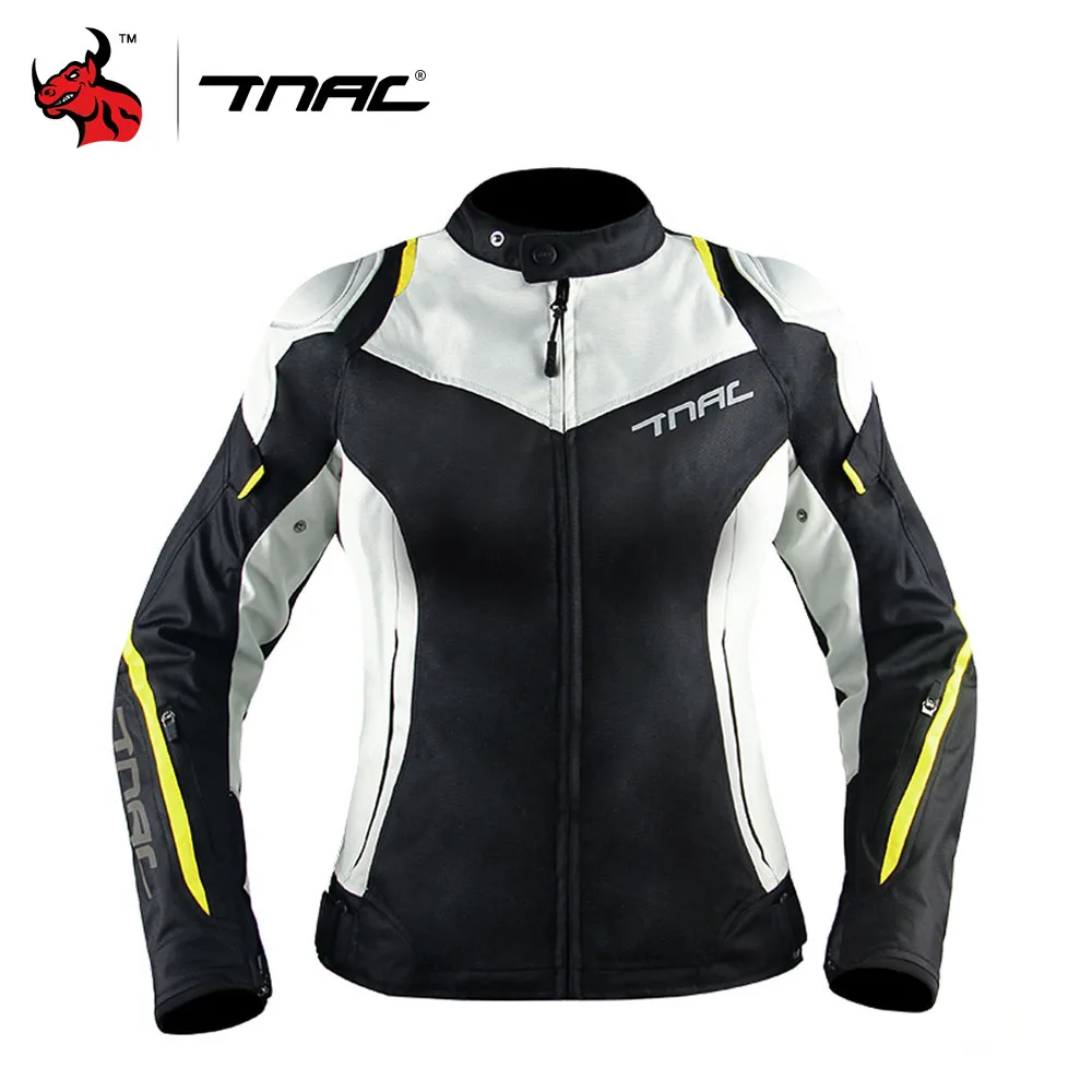 TNAC Womens Motorcycle Suit Four Seasons Cycling Jacket Outdoor Anti-fall Motorcycle Jacket Multicolor Motorcycle Eq