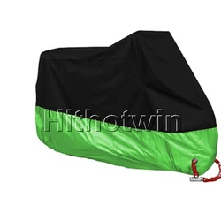 Deluxe All - Season Waterproof Motorcycle Rain Cover - UV & Dust Protection - 2XL  2101 - 2200mm (Green)
