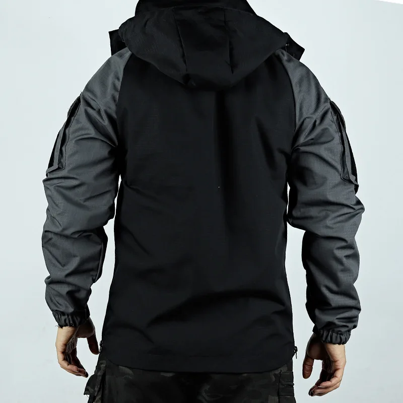 세컨드 제너레이션 오토바이 라이딩 재킷 남성용 아웃도어 전술용 탈부착 가능한 모자 봄 가을 긴팔 재킷