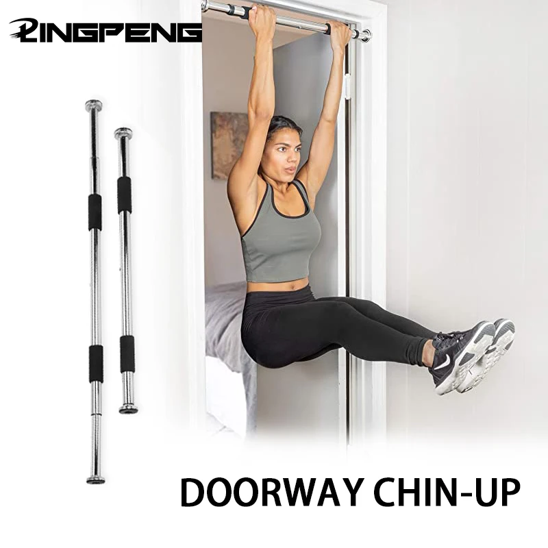 

Door Frame Pull Up Bar for Doorway No Screw Portable Pullup Chin Up Bar Indoor Adjustable Strength Training Pull-up Bars