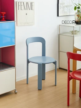 Rey Chair Nordic Beech Solid Wood Plywood Stackable Dining Chairs Accent Chair Living RoomFurniture Home
