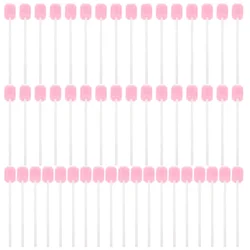 50 Pcs Tooth Brush Stick Oral Cleaning Tools Care Products Toothbrush Pink Mouth Practical Newborn