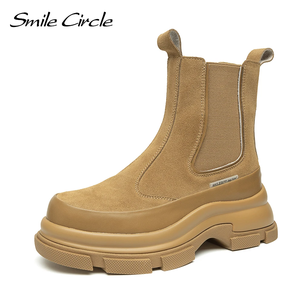 Smilice Women's Fashion Chunky Ankle Booties - Cute Block Heel Boots For Fall & Winter, Casual Or Dressy Outfits