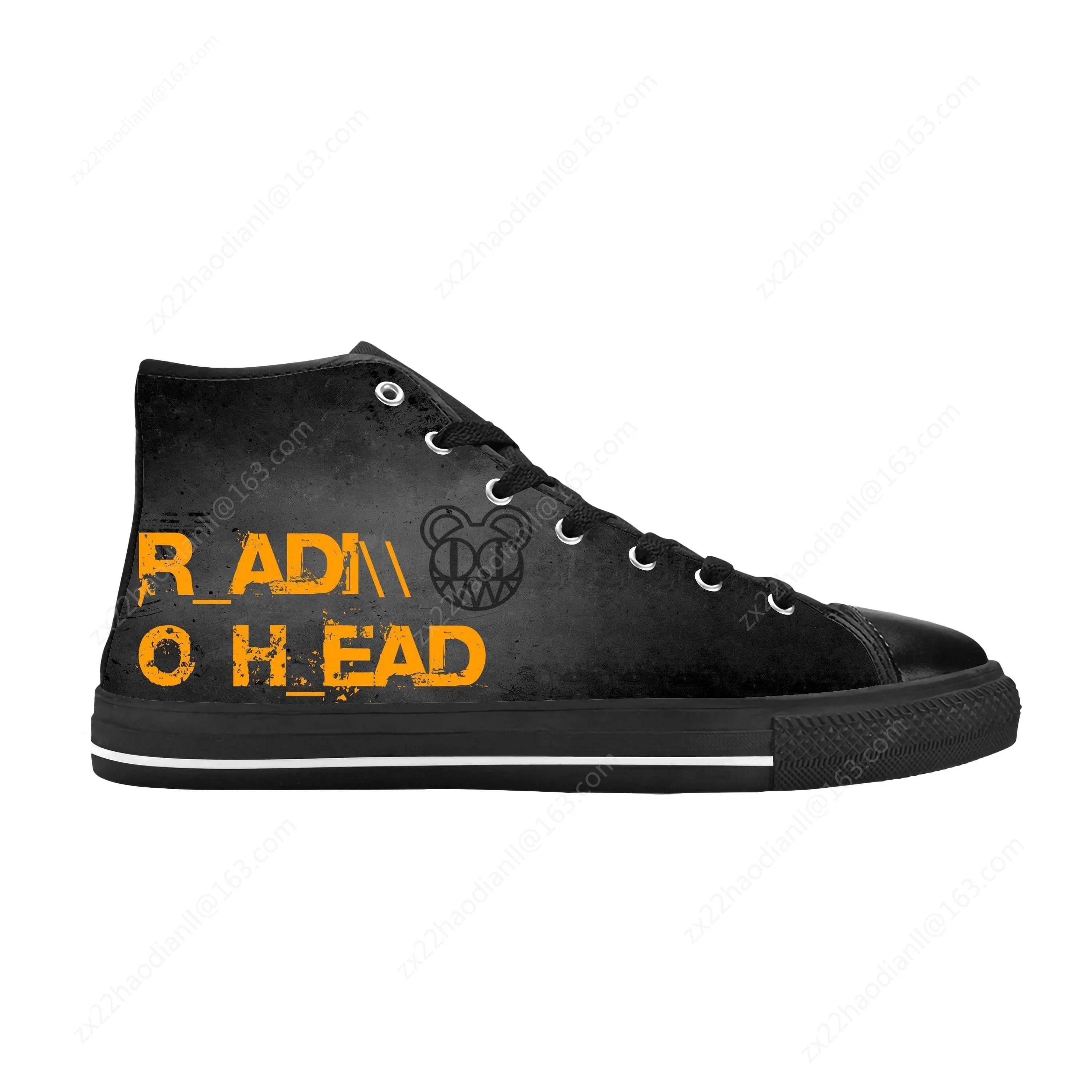 Radiohead Rock Band Music Singer Mouse Cool Funny Casual Cloth Shoes High Top Comfortable Breathable 3D Print Men Women Sneakers