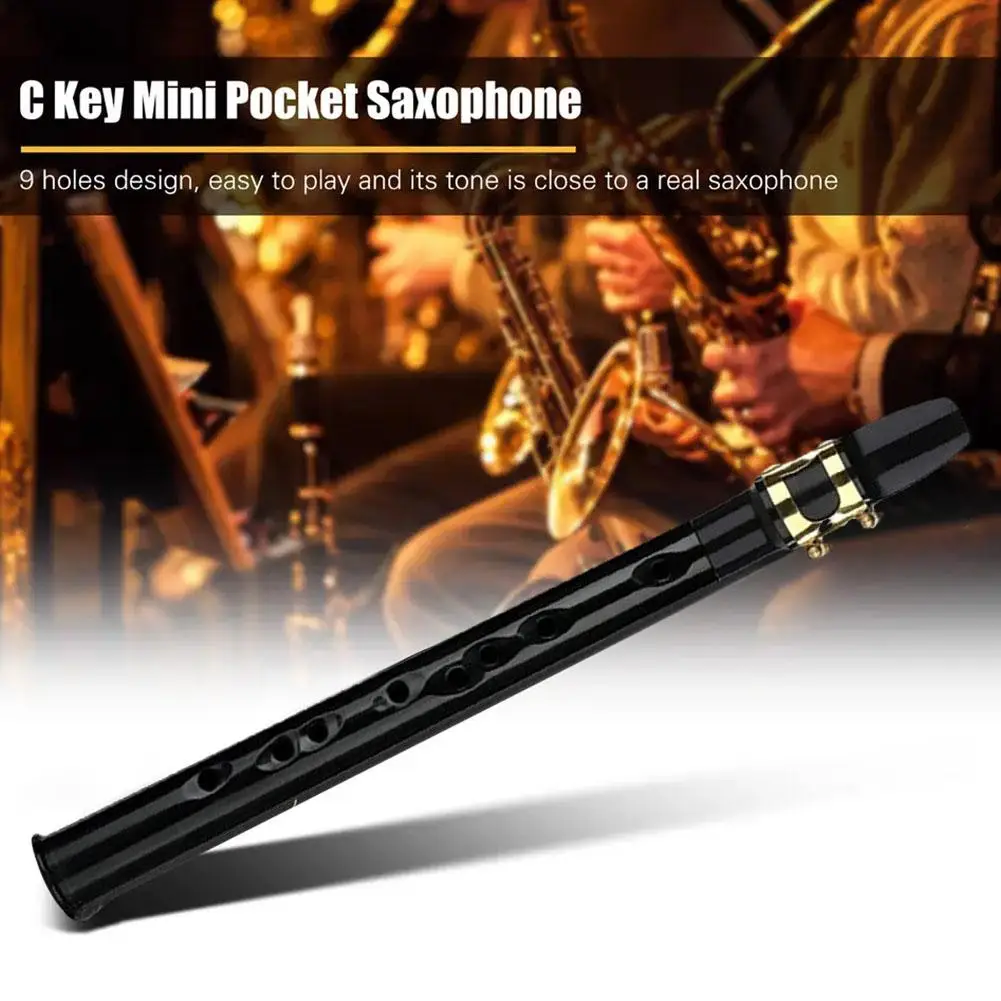 Mini Pocket Saxophone C Key Sax Woodwind Instrument with Bag Portable Mini Saxophone Sax Musical Instrument saxophones