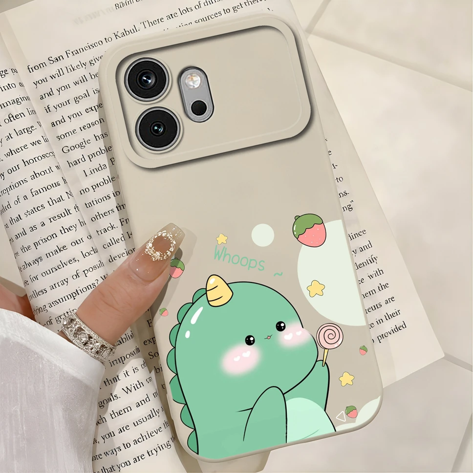Multicolor Hearts Print Liquid Silicone Soft Shockproof Protective Phone Case