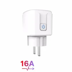 WiFi Smart Plug with Power Monitoring and Voice Control - EU 16A/20A - EU (White 16A)