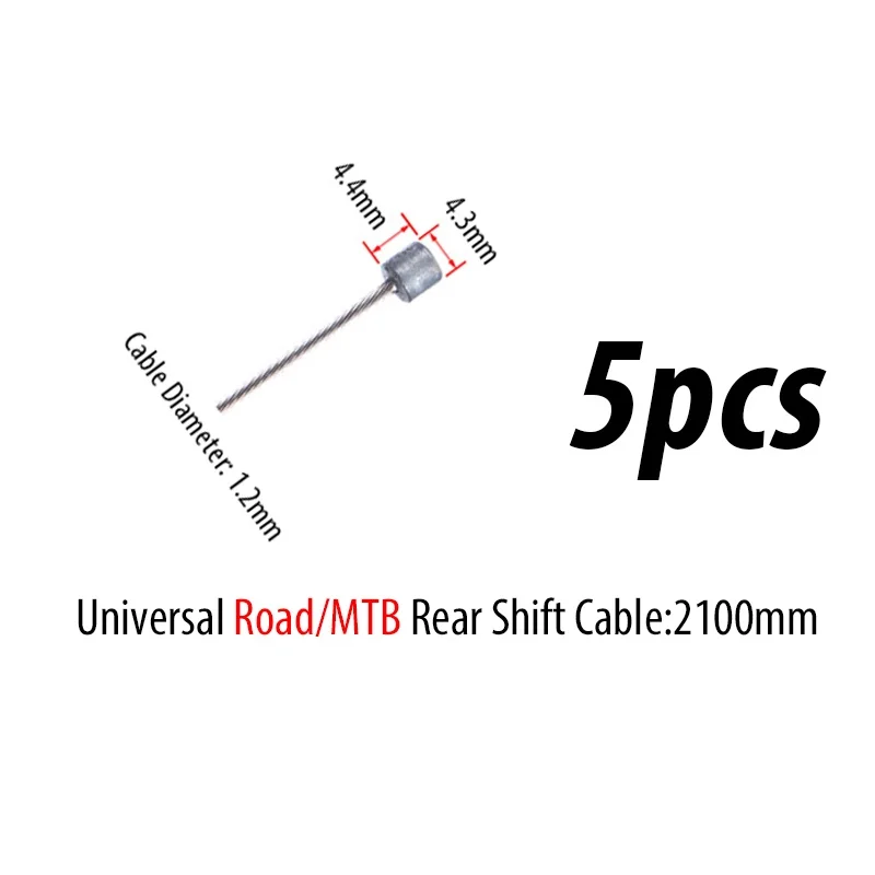 10PC Durable Bicycle Brake and Shift Cable Set for Road and Mountain Bikes