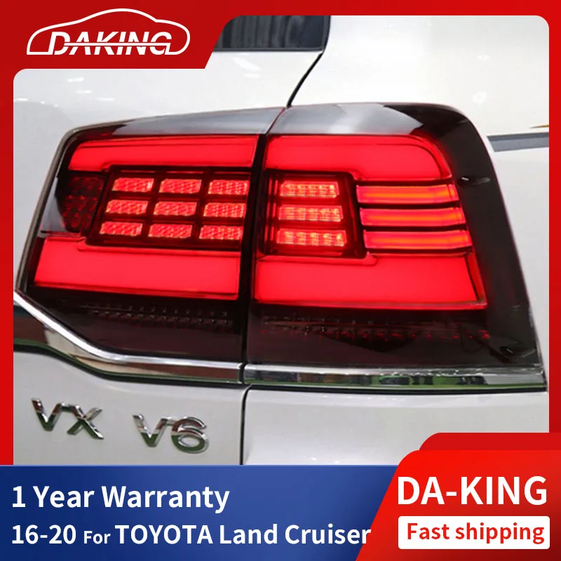 

LED Taillights For TOYOTA Land Cruiser 2016-2020 Dynamic Moving Turn Signal Breathing Animation DRL Rear LED Tail Lamp Assembly