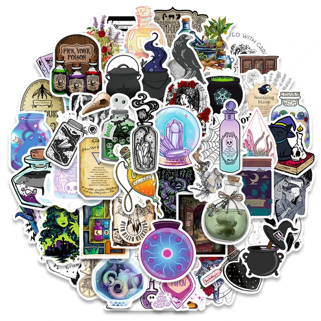 50/100PCS Cottagecore Art Stickers For Laptop Water Bottle Skateboard  Guitar Bike Scrapbook Wardrobe Popular Decal