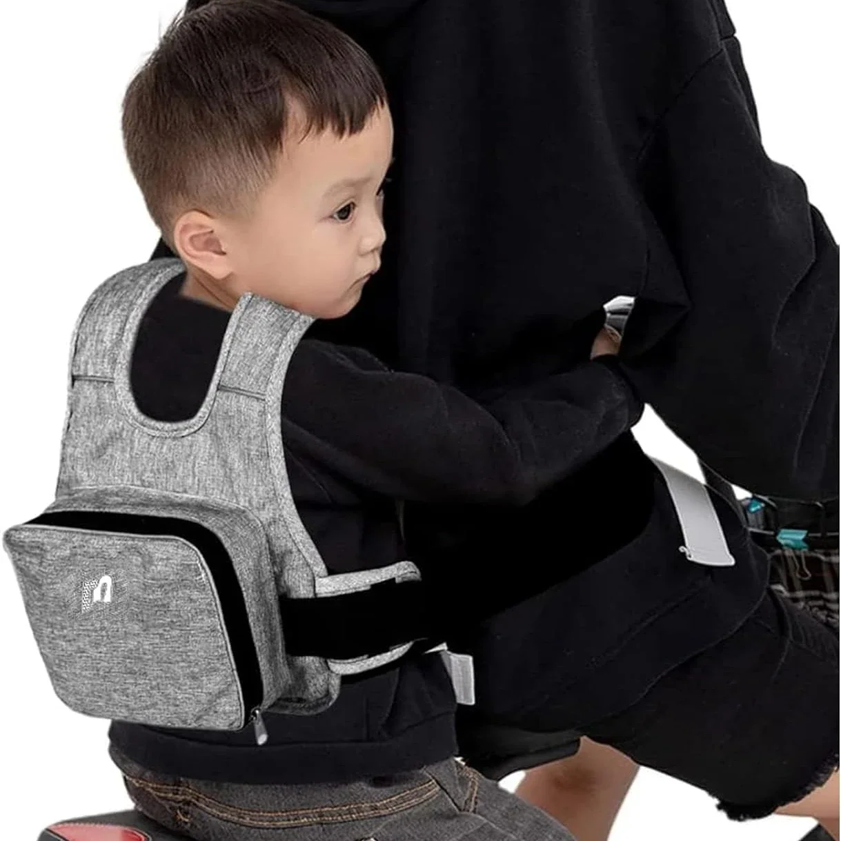 Kids Safety Harness Child Motorcycle Safety Harness Storage Bag Adjustable Breathable Shoulder Straps For Children Kids Motorbike Seat Belt