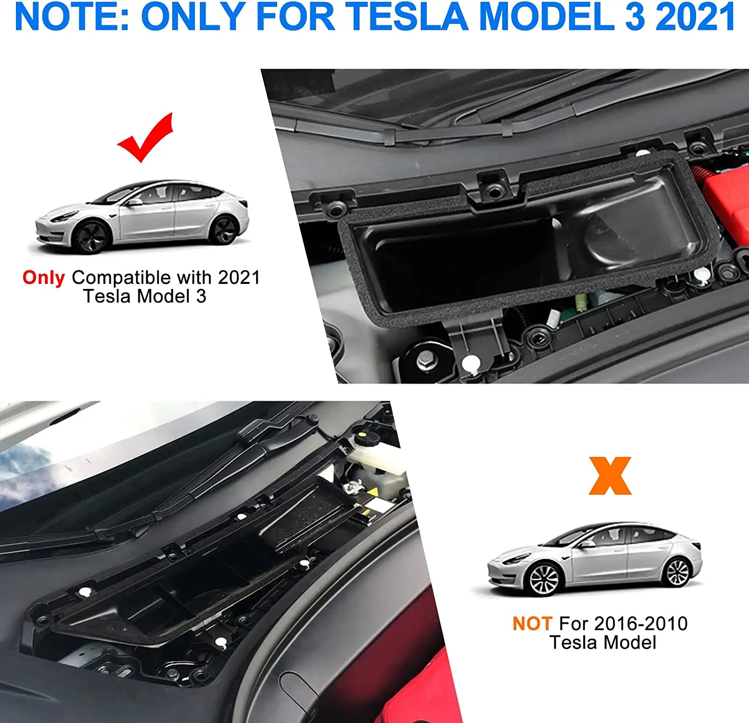 Tesla Model 3 Car Intake Air Filter Melt Blown Fabric Flow Vent Cover Trim Dust Prevention Intake Cover