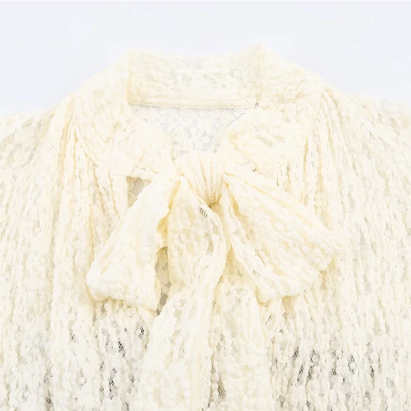 Women's Jumpsuit 2025 Autumn New Style Bow Tied Splicing Short Jumpsuit Commuting Fashion Personality Elegant Playsuit Woman