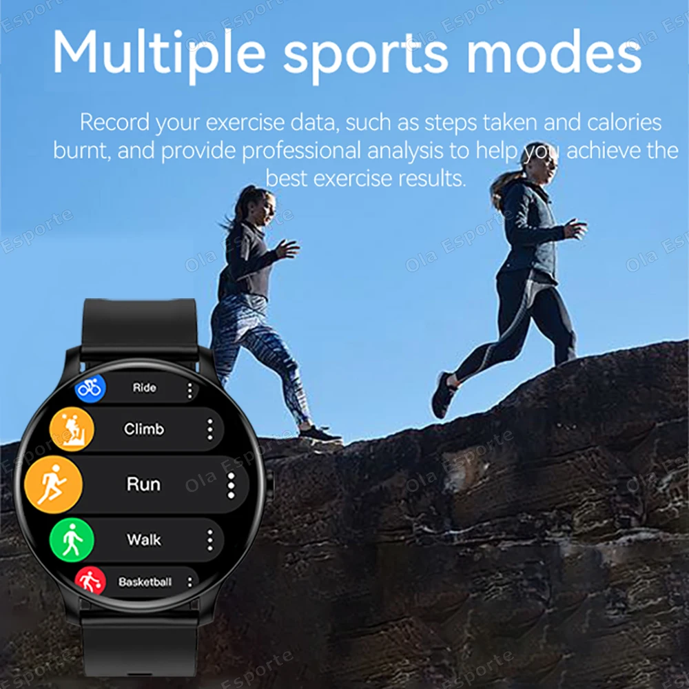New 2025 Smart Watch Heart Rate Sleep Health Monitor Bluetooth Call Smartwatch Women Sports GPS Track Tracking For Android IOS