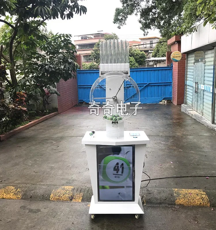 Lucky draw machine by mechanism for lotto game machine with TV