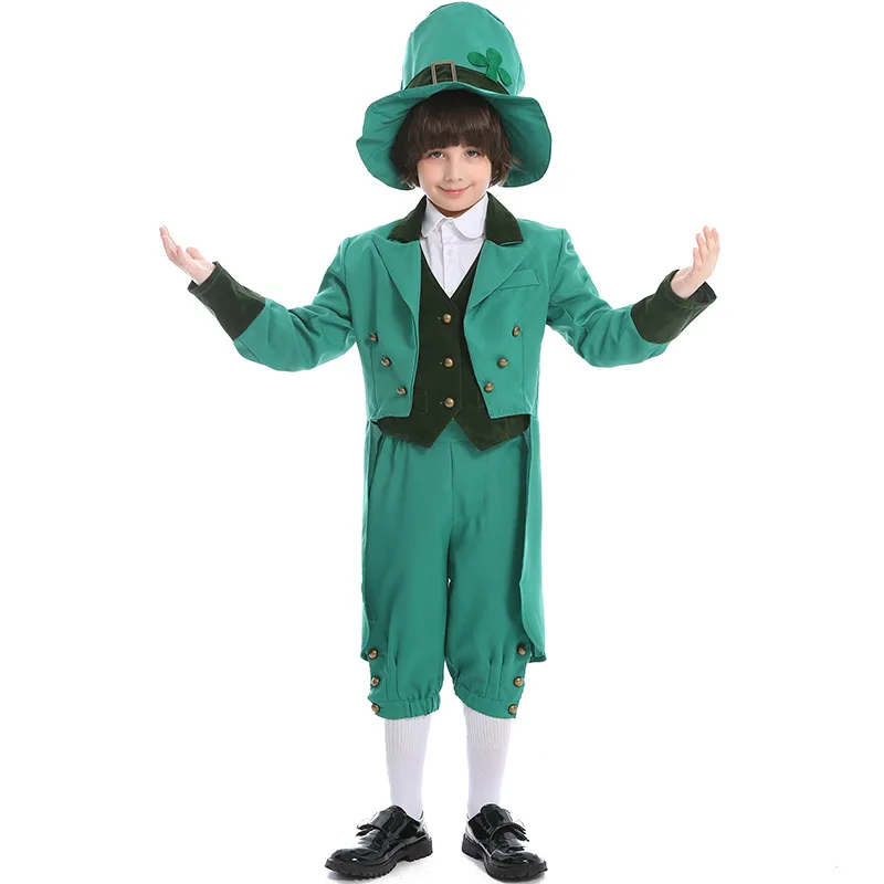 

Saint Patrick's Day Irish Goblin Cosplay Costume For Children