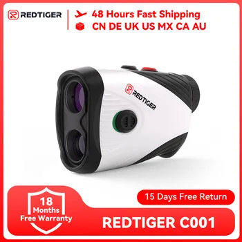 REDTIGER Golf Rangefinder with Slope 1000M 1200 Yards Laser Range Finder Golfing 7X Magnification Rechargeable Range Finders 1