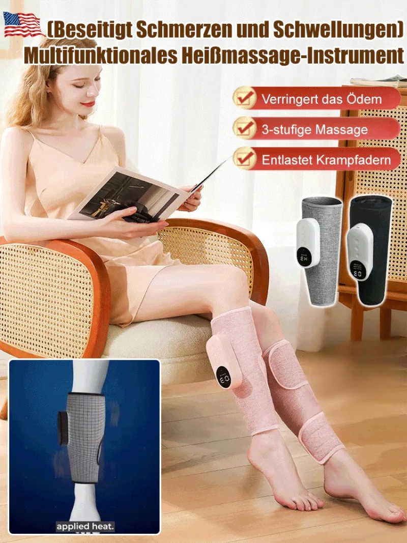 Leg massager thermostatic hot compression thin legs instrument air wave electric air pressure unblocking instrument massager