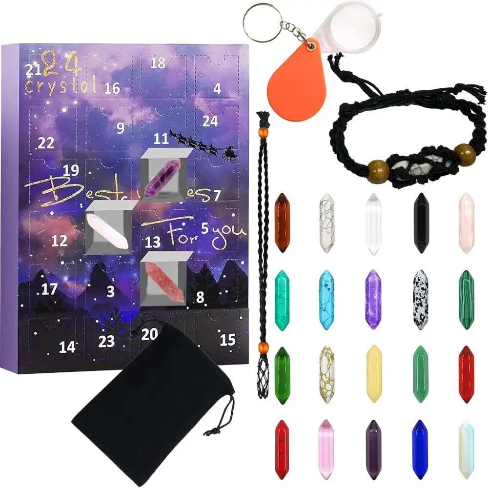 Stone Collector Crystals Advent Calendar Minerals Stone Christmas Advent Calendar Rocks Healing Crystal