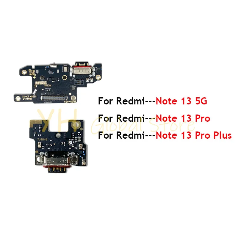 

10PCS For Xiaomi Redmi Note 13 13Pro + USB Charging Dock Connector Port Board Flex Cable Repair Parts