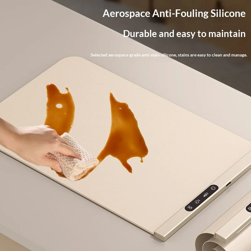 HOMEFISH Portable Multi-functional Table Mat Constant Temperature Home Heating Plate for Keeping Food Warm