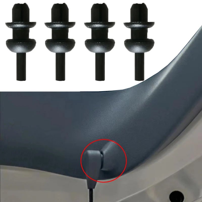 4Pc Posteriore Boot Trunk Parcel Shelf Cord Strap String Clips Montaggio Gancio Staffa 699218 Per Citroen C2/C3/Ds3/Xsara Picasso 2009