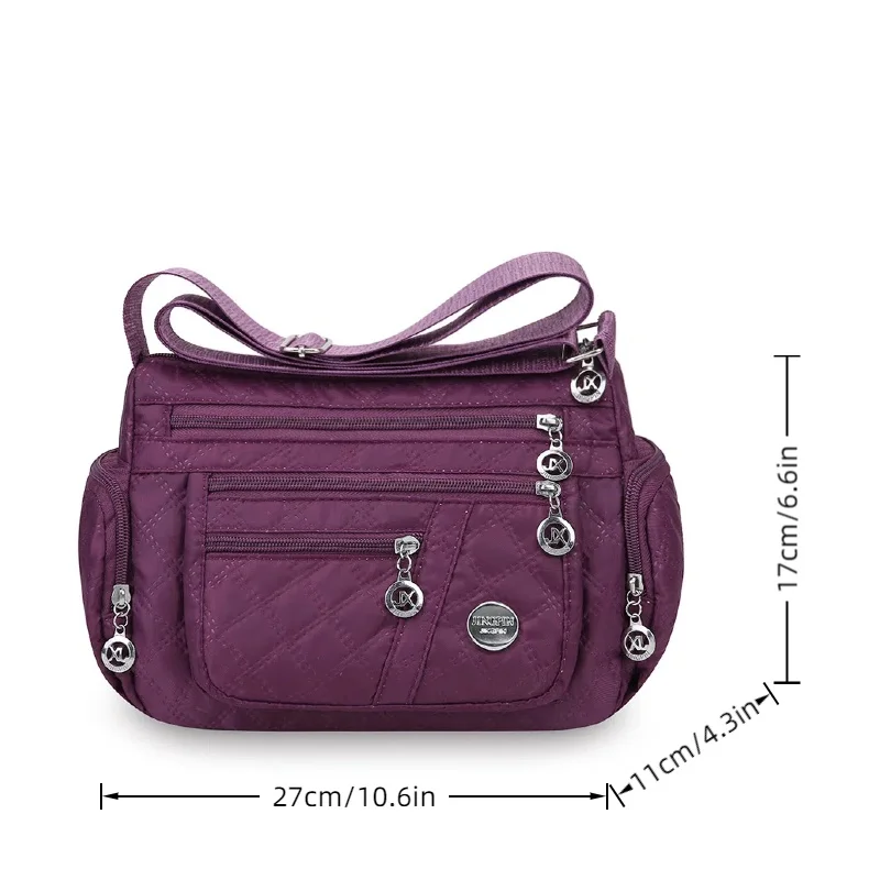 حقيبة كروس كاجوال، قماش أكسفورد متين، أشرطة كتف قا...