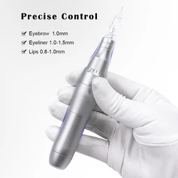 Biomaser Permanent Makeup Machine LW001 Professional Tattoo Pen Swiss Motor Tattoo Gun For Eyebrow Lips Makeup Cartridge Needdle