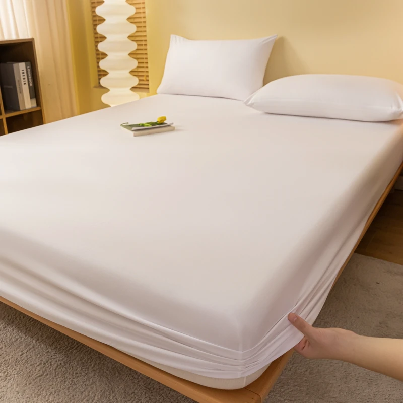 Bed Fitted Sheet Elastic Sheets Single Twin Full Queen King Single Double King Super King Size Soft