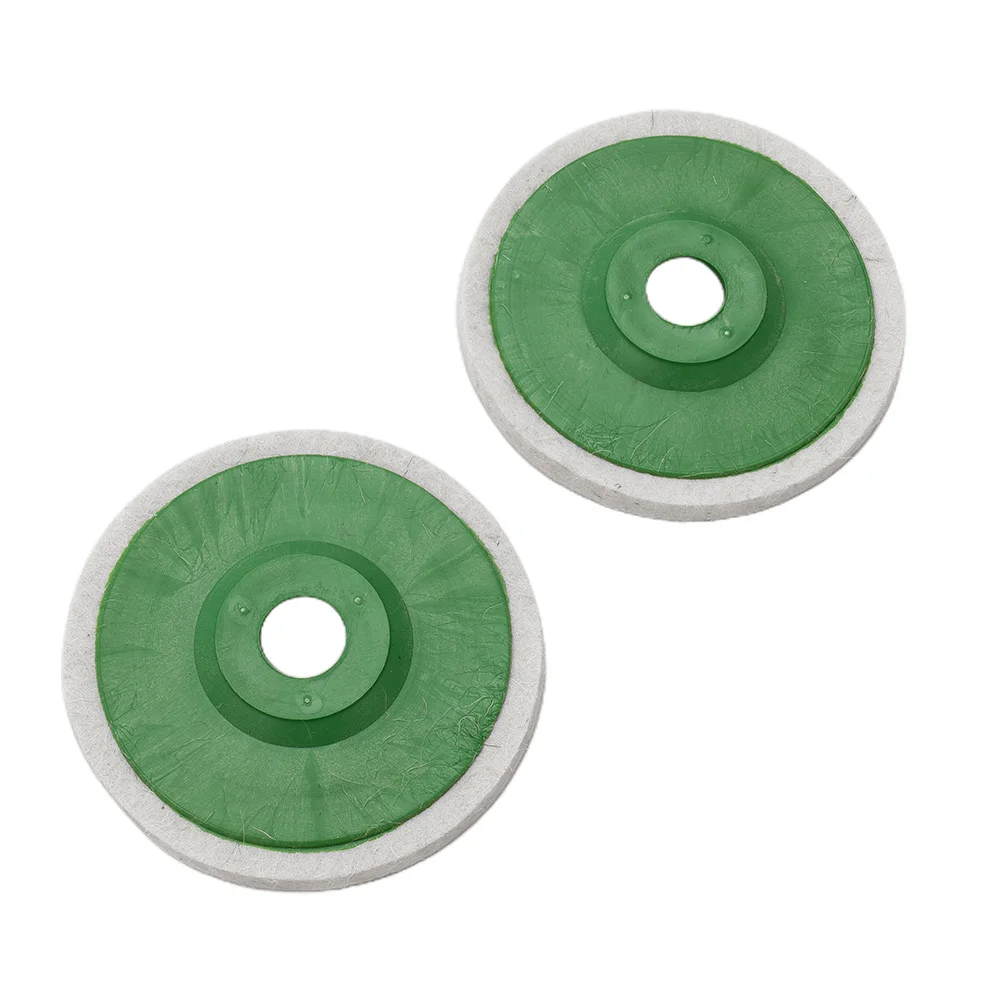 

Practical Polishing pads Part Polisher Replacement Spare Tool Wheel 2pcs Buffing Cleaning Glass Jewelry Wool felt