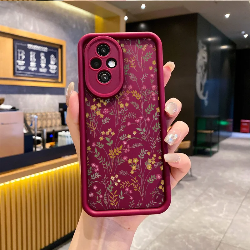 Elegant Floral Soft Silicone Shockproof Phone Case