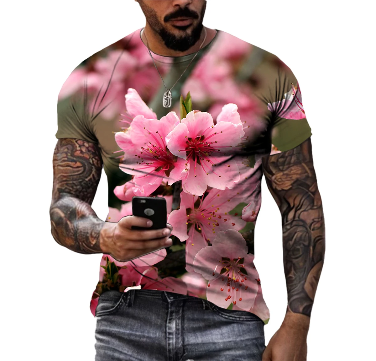 

Summer Meet Accidentally Leisure Pattern Men's T-shirt Hip Hop 3D Print Personality Neck Short Sleeve Fashion Clothes