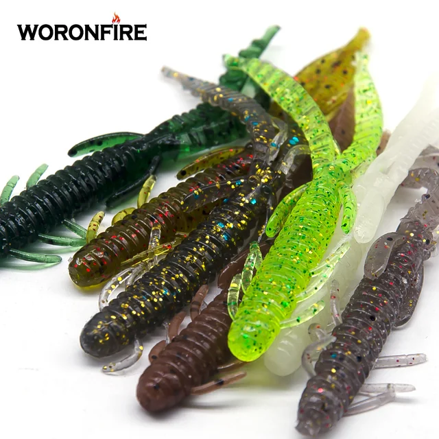 Perfect Perchpvc Shrimp Soft Lures 8cm/10cm - 10pcs Set For Ocean Boat  Fishing