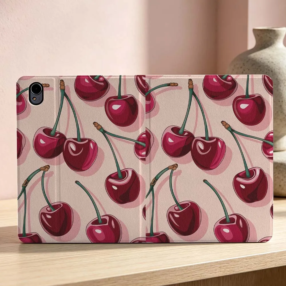 Fresh Cherry Pink Pattern Soft Tablet Case
